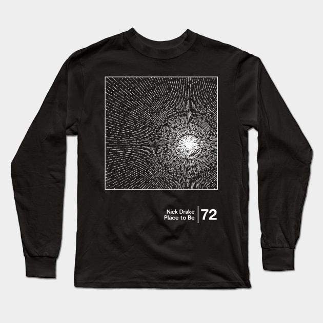 Nick Drake / Minimalist Style Graphic Artwork Long Sleeve T-Shirt by saudade